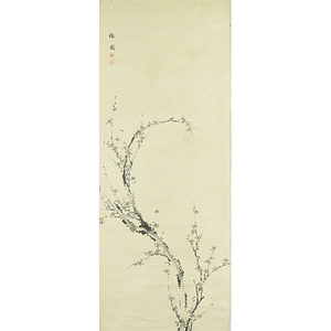 Art hand Auction B-1733 [Genuine] China, Jiang Jiapu① Hand-painted paper book Plum blossoms Makuri/Chinese calligraphy and paintings Tang Dynasty paintings Calligraphy and paintings, Painting, Japanese painting, Landscape, Wind and moon