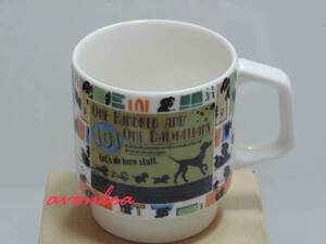  Disney start  King mug 101 Dalmatians made in Japan ceramics and porcelain (DISNEY/ front field ceramics / glass / dog / one Chan 