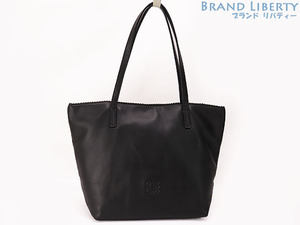 Good Condition Loewe ALA Anagram Small Nappa Shoulder Tote Bag Handbag Black Lamb Leather 315.82.D64 Loewe, Women's, Tote Bag