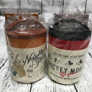新品 ★2個★ミッキー チップ&デール保温保冷デリカポット300ml
