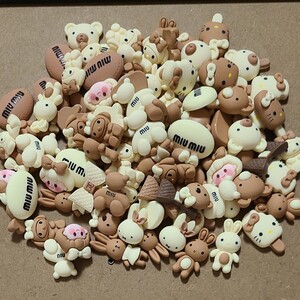 ハンドメイド素材 デコパーツ100Mix