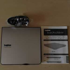 ◎Logitec DVDドライブ ストリーミング機能付き ポータブル USB 2.0 外付け シルバー