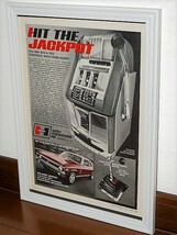 1970年 USA 70s vintage 洋書雑誌広告 額装品 HURST Shifter ハースト / 検索用 シボレー CHEVY NOVA 店舗 ガレージ 看板 ディスプレイ(A4)_画像1