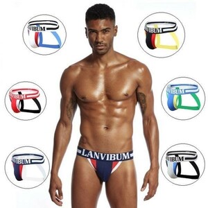  free shipping anonymity shipping undergarment fundoshi fundoshi T-back pants man underwear men's pants fundoshi sexy jockstrap H0024 blue LL