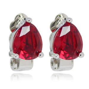  re-arrival * new goods * free shipping finest quality. excellent article .. carefuly selected worth seeing gorgeous ultimate large grain Drop CZ ruby diamond earrings zirconia limitation lady's 