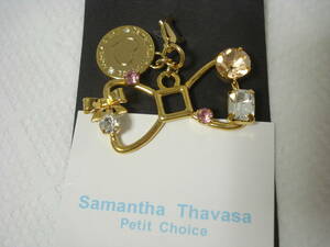 * Samantha Thavasa fastener top charm * Gold ribbon 