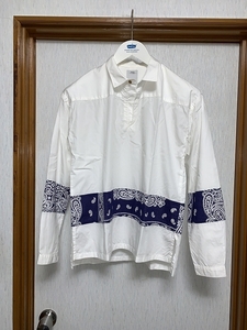 1 美品 17ss VISVIM KERCHIEF BORDER TUNIC SHIRT シャツ