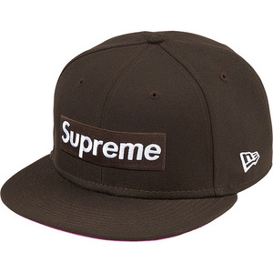 7 3/8 supreme 21AW No Comp Box Logo New Era brown