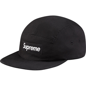 即決 supreme nyco twill camp cap black