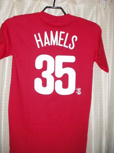 *即決*　MLB　フィラデルフィア・フィリーズ　#35　コール・ハメルズ　2008年ワールドシリーズMVP　Tシャツ