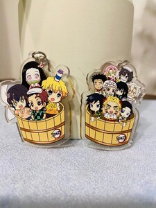 鬼滅の刃 鬼滅 温泉 アクリルキーホルダー キーホルダー 2個セット