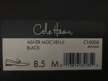 【新品未使用】COLE HAAN ASHER MOC.VEN.Ⅱ BLACK C10008 8.5_画像3