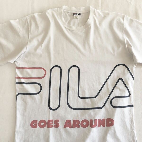 ビンテージ FILA フィラ ロゴ Tシャツ プリント イタリア製