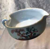 【茶器・茶道具】九谷焼の湯冷まし 草木文 山水文 茶道具 ディスプレイ用品 インテリア用品 骨董品 アンティーク_画像3