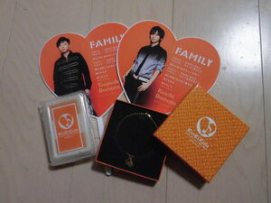 KinKi Kids★2010-2011年『君も堂本 FAMILY』ブレスレット ハート&音符/トランプ 2点セット★ミニうちわおまけ★堂本光一/堂本剛★グッズ