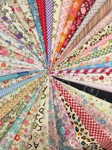 生地はぎれ カットクロス はぎれ パッチワーク10cm×10cm 50枚 新品