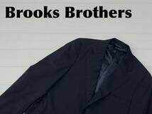 ☆送料無料☆ Brooks Brothers ブルックスブラザーズ 古着 日本製 テーラードジャケット メンズ 39SHT ダークネイビー トップス 中古 即決_画像1