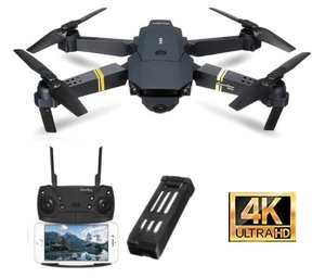 ドローン 4K カメラ バッテリー スマホ操作可 収納ケース付き