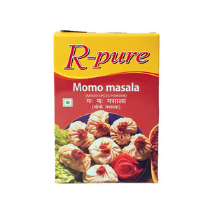 o R-pure モモマサラ パウダー 100g ネパールの餃子の素 (ネコポス対応/箱を少し折って出荷) インド産 賞味期限2022.6