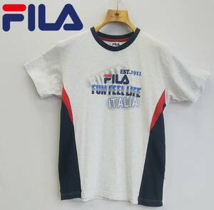 ■FILA*サイズ160*Tシャツ*キッズ*綿100％*トップス*半袖*スポーツ*フィラ*スポーツ*クラブ*部活*アウトドア*グンゼ*　＃4537