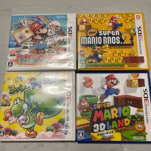 任天堂3DSゲームソフト4本セット ヨッシー マリオ