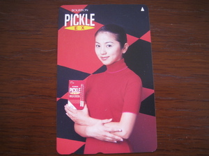  Watanabe Marina brubon pick ruPICKLE EX telephone card 50 frequency 