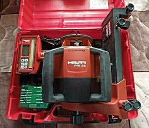 HILTI ヒルティ PRI 36 グリーンビーム回転オートレーザー受光器ヘ自動追尾します