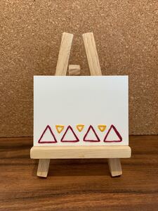 メッセージカード、紙刺繍