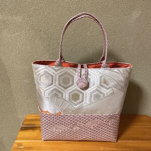 帯・着物リメイクバッグ ハンドメイド トートバッグ 手提げバッグ
