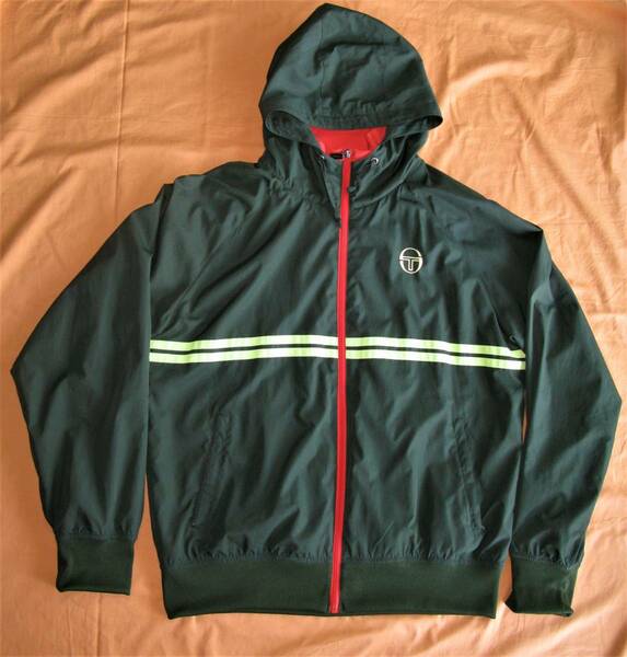 Sergio Tacchini / セルジオタッキーニ / ナイロン・パーカー / ブルゾン / XL / フォレスト・グリーン / 90's / 00's / ビッグ・サイズ