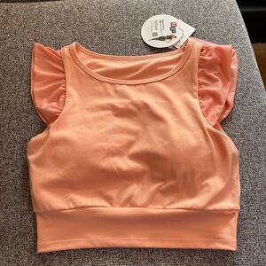 MIEY カップつき フレアTシャツ トップス スポーツブラ ジム