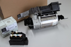 *W205 C Class [ Benz original part ] air suspension pump + air suspension valve(bulb) block 