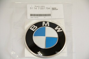 ◎BMW 純正部品 ボンネット トランク エンブレム φ82mm 51147057794