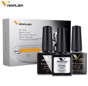 VENALISAベース・プライマー・ノンワイプトップコート3本セット