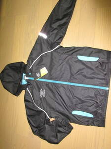 umbro Junior window jacket 140 black new goods * settlement of accounts sale *