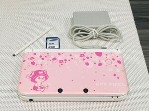 ニンテンドー3DS LL ワンピース アンリミテッドワールドR チョッパーピンクver 送料無料 本体動作品