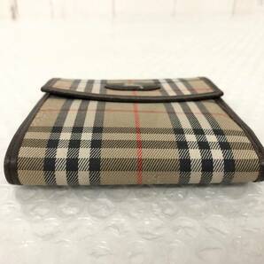 BURBERRY バーバリー ＊ノバチェック 二つ折り 財布 ウォレット ＊ベージュ ブラウン 小銭入れあり スナップボタン ＊シックな雰囲気の画像3