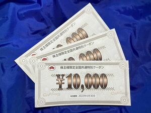  カーチス 株主優待 クーポン 30,000円分 2022年6月30日迄　匿名配送可、他63円