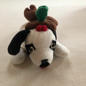 ぬいぐるみ/クリスマス/BIG DOG/犬/アメリカ限定 海外限定/キャラクター/グッズ/いぬ/イヌ/トナカイ/白　黒/セントバーナード