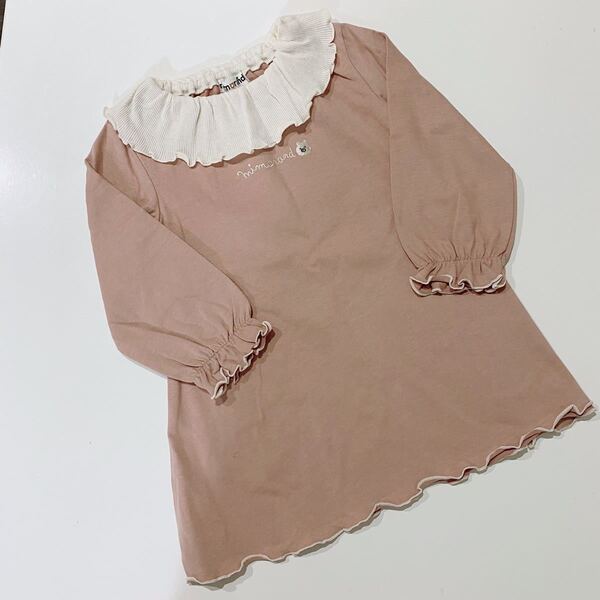【新品タグ付】ミモランド 長袖ワンピース 100 くま しまむら