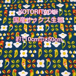 KOTORITACHI☆国産オックス生地 小鳥柄