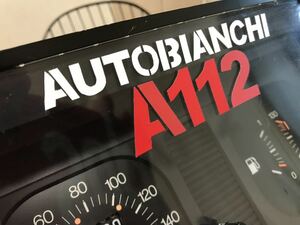 【廃盤/希少/レア】AUTOBIANCHI A112 JUNIOR アウトビアンキ　スピードメーター　ディスプレイ