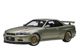 ◎Aa1/18　日産 スカイライン GT-R (R34) VスペックⅡ ニュル ミレニアムジェイド/BBS LMホイール