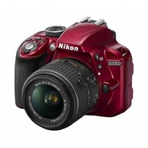 中古 １年保証 美品 Nikon D3300 18-55mm 55-200mm VR ダブルズームキット レッド_画像3