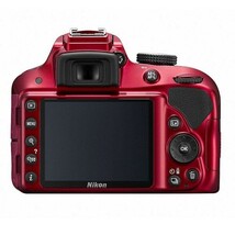中古 １年保証 美品 Nikon D3300 18-55mm 55-200mm VR ダブルズームキット レッド_画像2