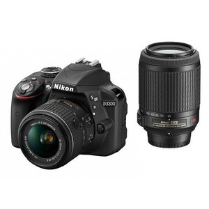 中古 １年保証 美品 Nikon D3300 18-55mm 55-200mm VR ダブルズームキット