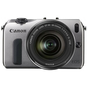 中古 １年保証 美品 Canon EOS M レンズキット 18-55mm IS STM シルバー