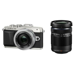 中古 １年保証 美品 OLYMPUS E-PL7 EZダブルズームキット シルバー