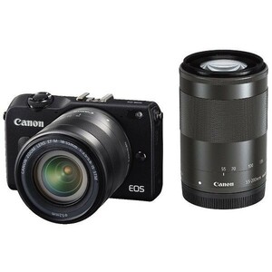 中古 １年保証 美品 Canon EOS M2 18-55mm IS STM / 55-200mm IS STM ブラック