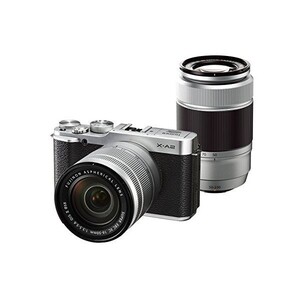  б/у 1 год гарантия прекрасный товар FUJIFILM X-A2 двойной zoom линзы комплект серебряный 